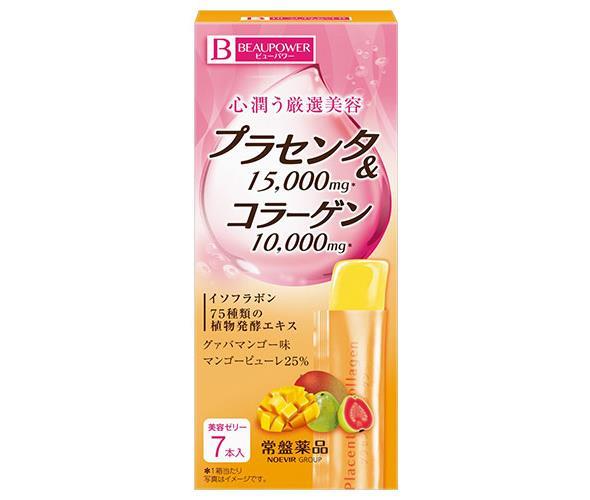 常盤薬品 ビューパワー プラセンタ・コラーゲン 70g(10g×7本)×10箱入×(2ケース)｜ 送料無料 ゼリー 食品 栄養 マンゴー