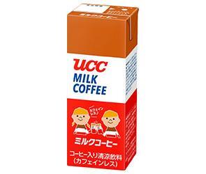 UCC ミルクコーヒー 200ml紙パック×24本入｜ 送料無料 コーヒー 珈琲 カフェインレス