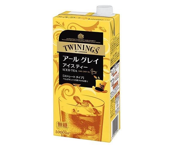 片岡物産 トワイニング アイスティー アールグレイ(無糖) 1000ml紙パック×6本入×(2ケース)｜ 送料無料 ..