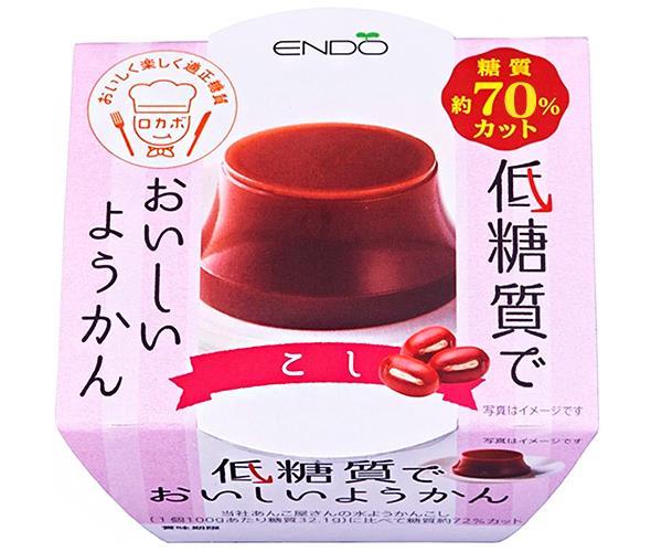 送料無料 【2ケースセット】遠藤製餡 低糖質でおいしいようかん こし 90g×24個入×(2ケース) 北海道・沖縄・離島は別途送料が必要。