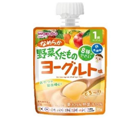 和光堂 1歳からのMYジュレドリンク なめらか野菜＆くだものヨーグルト味 70gパウチ×24本入｜ 送料無料 パウチ 乳酸菌入り 幼児用飲料