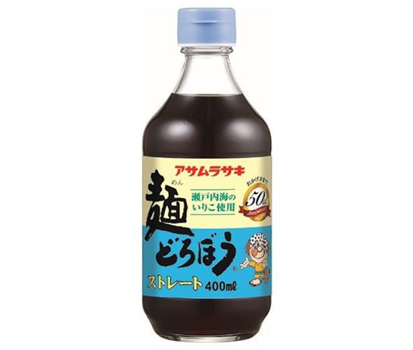 アサムラサキ 麺どろぼう ストレート 400ml瓶×12本入×(2ケース)｜ 送料無料 調味料 めんつゆ 蕎麦 そうめん