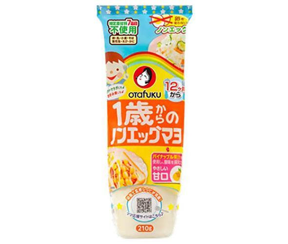 オタフク 1歳からのノンエッグマヨ 210g×12本入｜ 送料無料 一般食品 調味料 マヨネーズ 子どものサムネイル