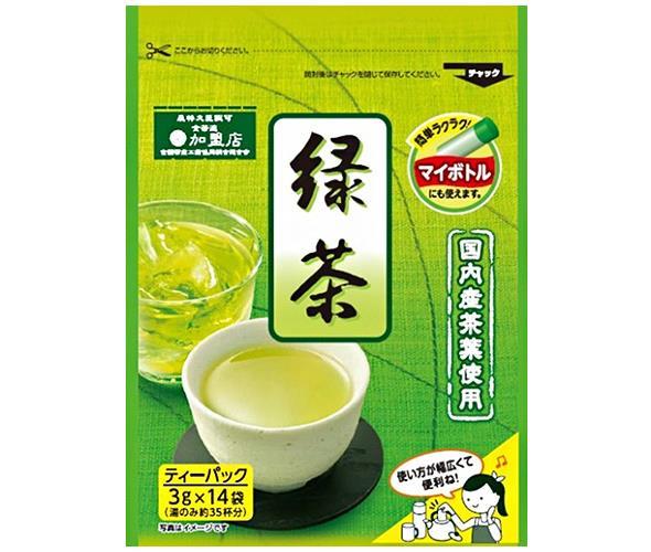 JANコード:4908522000262 原材料 緑茶(日本) 栄養成分 内容 カテゴリ：お茶、ほうじ茶 賞味期間 (メーカー製造日より)12ヶ月 名称 緑茶(ティーバッグ) 保存方法 高温・多湿を避け直射日光のあたらない場所で保存してください。 備考 販売者:加藤産業株式会社 兵庫県西宮市松原町9番20号 ※当店で取り扱いの商品は様々な用途でご利用いただけます。 御歳暮 御中元 お正月 御年賀 母の日 父の日 残暑御見舞 暑中御見舞 寒中御見舞 陣中御見舞 敬老の日 快気祝い 志 進物 内祝 %D 御祝 結婚式 引き出物 出産御祝 新築御祝 開店御祝 贈答品 贈物 粗品 新年会 忘年会 二次会 展示会 文化祭 夏祭り 祭り 婦人会 %D こども会 イベント 記念品 景品 御礼 御見舞 御供え クリスマス バレンタインデー ホワイトデー お花見 ひな祭り こどもの日 %D ギフト プレゼント 新生活 運動会 スポーツ マラソン 受験 パーティー バースデー 類似商品はこちら京都茶農協組合 国内産 緑茶 TB 42g×22,667円山城物産 ボトルにピッタリ緑茶 ティーバッグ 7,203円山城物産 やすらぎ緑茶 ティーバッグ 5g×511,242円宇治の露製茶 伊右衛門 抹茶入り煎茶ティーバッ3,726円宇治の露製茶 伊右衛門 抹茶入り煎茶ティーバッ2,246円宇治の露製茶 伊右衛門 抹茶入り煎茶 ティーバ7,117円山城物産 京都工場詰 玄米茶 300g×20袋7,203円宇治の露製茶 伊右衛門 抹茶入り煎茶 ティーバ3,942円伊藤園 ホームサイズ 緑茶 150g×5袋入×4,266円新着商品はこちら2024/5/17桃屋 梅ごのみ スティック 64g×6個入｜ 2,445円2024/5/17桃屋 フライドにんにく バター味 40g瓶×62,801円2024/5/17桃屋 フライドにんにく こしょう味 40g瓶×2,801円ショップトップ&nbsp;&gt;&nbsp;カテゴリトップ&nbsp;&gt;&nbsp;2ケース&nbsp;&gt;&nbsp;嗜好品&nbsp;&gt;&nbsp;その他の嗜好品ショップトップ&nbsp;&gt;&nbsp;カテゴリトップ&nbsp;&gt;&nbsp;2ケース&nbsp;&gt;&nbsp;嗜好品&nbsp;&gt;&nbsp;その他の嗜好品2024/05/17 更新 類似商品はこちら京都茶農協組合 国内産 緑茶 TB 42g×22,667円山城物産 ボトルにピッタリ緑茶 ティーバッグ 7,203円山城物産 やすらぎ緑茶 ティーバッグ 5g×511,242円新着商品はこちら2024/5/17桃屋 梅ごのみ スティック 64g×6個入｜ 2,445円2024/5/17桃屋 フライドにんにく バター味 40g瓶×62,801円2024/5/17桃屋 フライドにんにく こしょう味 40g瓶×2,801円