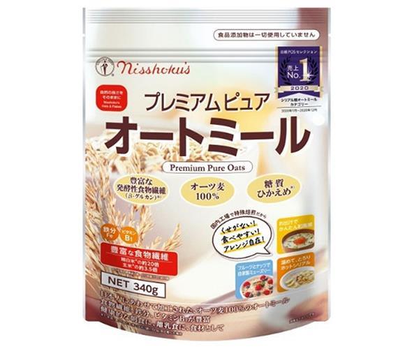 日本食品製造 日食 プレミアム ピュアオートミール 340g×4袋入｜ 送料無料 嗜好品 栄養 食物繊維