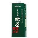 サントリー まろやか緑茶 抹茶の旨み 1L紙パック×6本入×(2ケース)| 送料無料 緑茶 お茶 1l 割り材