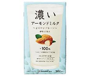 筑波乳業 濃いアーモンドミルク まろやかプレーン 1L紙パック×12本入×(2ケース)｜ 送料無料 アーモンド..