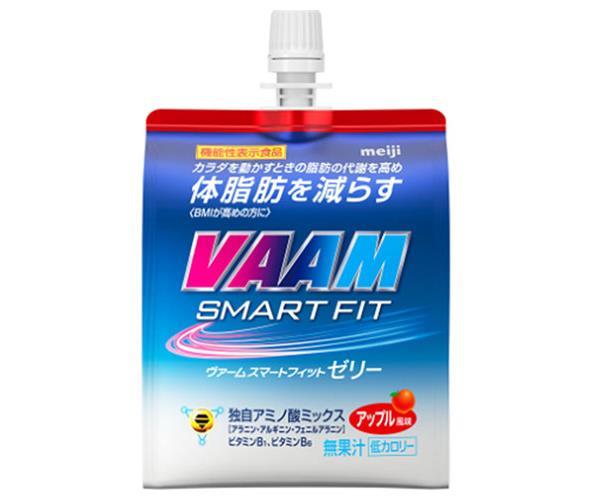 明治 VAAM(ヴァーム) スマートフィットゼリー 180gパウチ×24本入｜ 送料無料 バーム ゼリー飲料 アミノ酸 スポーツ