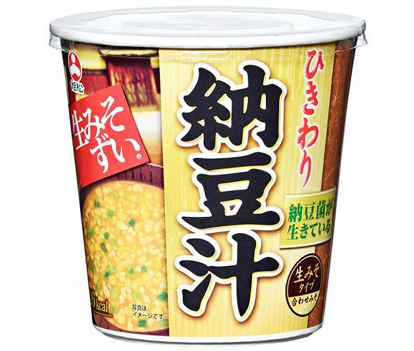 旭松食品 旭松カップ 生みそずい ひきわり納豆汁 15.5g×6個入×(2ケース)｜ 送料無料 味噌汁 みそ汁 納豆 ひきわり納豆 納豆汁