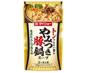 ダイショー やみつき豚鍋スープ 生姜とんこつみそ味 750g×10袋入｜ 送料無料 一般食品 調味料 鍋スープ しょうが 豚骨 味噌