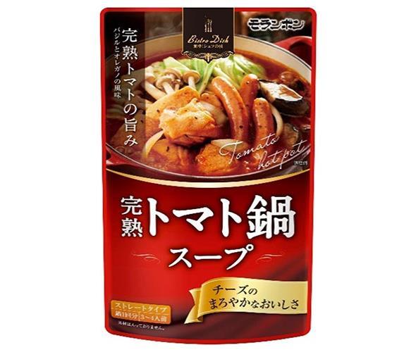 送料無料 モランボン 完熟 トマト鍋スープ 750g×10袋入 北海道・沖縄・離島は別途送料が必要。