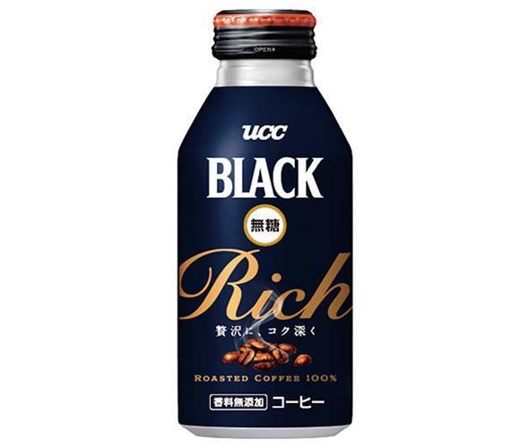 UCC BLACK無糖 RICH(リッチ) 375gリキャップ缶×24本入×(2ケース)｜ 送料無料 珈琲 コーヒー ブラック 無糖 缶コーヒー