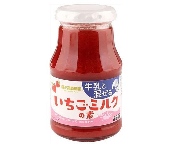 和歌山産業 いちごミルクの素 275g×6本入｜ 送料無料 飲料 フルーツ ソース 果物 イチゴ 苺 ストロベリー 牛乳