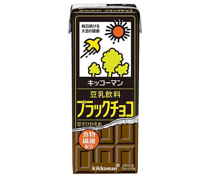 キッコーマン 豆乳飲料 ブラックチョコ 200ml紙パック×18本入｜ 送料無料 豆乳 キッコーマン チョコ 20..