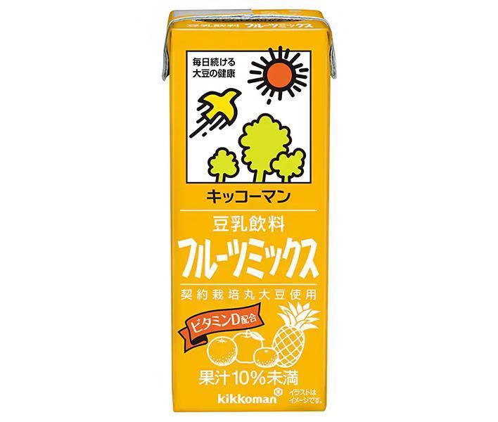 キッコーマン 豆乳飲料 フルーツミックス 200ml紙パック×18本入｜ 送料無料 豆乳 キッコーマン フルー..