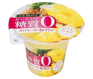 たらみ トリプルゼロ おいしい糖質0 パイン 195g×18(6×3)個入｜ 送料無料 ゼリー フルーツ お菓子 おやつ カロリーゼロ