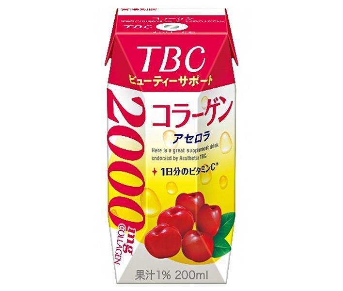 森永乳業 TBC ビューティーサポート コラーゲン(プリズマ容器) 200ml紙パック×24本入｜ 送料無料 アセロラ ドリンク アセロラジュース 果汁