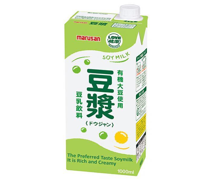 マルサンアイ 豆乳飲料 豆ジャン 1000ml紙パック×6本入×（2ケース）｜ 送料無料 紙パック 豆乳 豆乳飲料 豆漿 ドウジャン