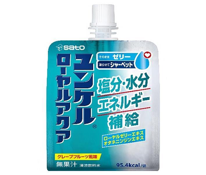 佐藤製薬 ユンケル ローヤルアクア 180gパウチ×30(6×5)本入｜ 送料無料 ゼリー飲料 ゼリー 熱中症対策 塩分 シャーベット