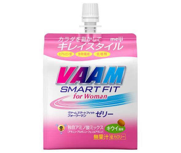 明治 VAAM(ヴァーム) スマートフィット フォーウーマンゼリー 180gパウチ×24本入×(2ケース)｜ 送料無料 スポーツ アミノ酸 V.A.A.M. ゼリー飲料