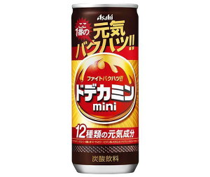 アサヒ飲料 ドデカミンmini 250ml缶×30本入×(2ケース)｜ 送料無料 エナジードリンク 炭酸 栄養