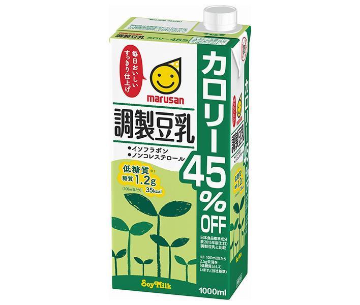 マルサンアイ 調製豆乳 カロリー45％オフ 1000ml紙パック×6本入｜ 送料無料 紙パック 豆乳 豆乳飲料