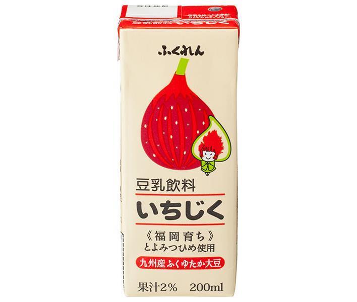 ふくれん 豆乳飲料 いちじく 200ml紙パック×24本入｜ 送料無料 豆乳飲料 紙パック 果実のサムネイル
