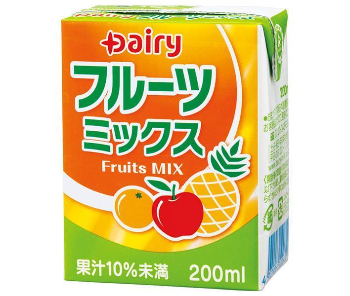 南日本酪農協同 デーリィ フルーツミックス 200ml紙パック×24本入｜ 送料無料 果汁 フルーツジュース 紙パック カルシウム