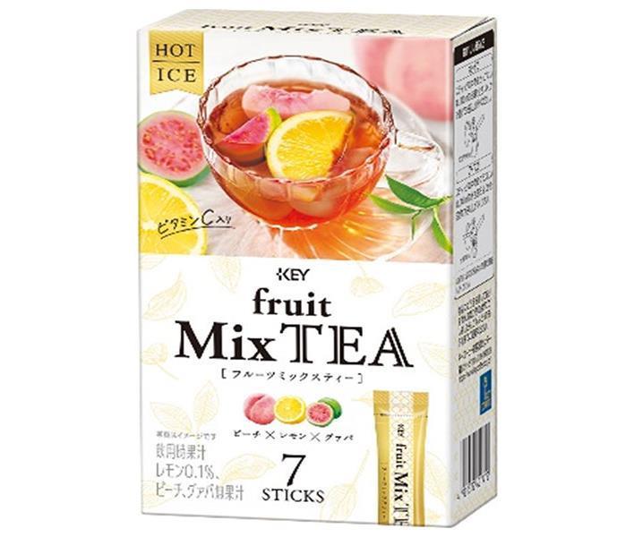 キーコーヒー フルーツミックスティー (12g×7P)×4箱入×(2ケース)｜ 送料無料 紅茶 フルーツティー ピーチ レモン グァバ インスタントのサムネイル
