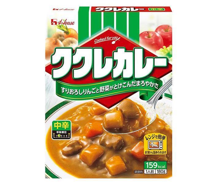 ハウス食品 ククレカレー 中辛 180g×30個入×(2ケース)｜ 送料無料 一般食品 レトルト食品 カレー