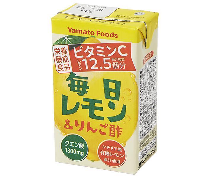 JANコード:4582223526421 原材料 有機レモン果汁、リンゴ酢、果糖ぶどう糖液糖、レモンエキス/酸味料、ビタミンC、香料、炭酸カルシウム、甘味料(スクラロース、アセスルファムK) 栄養成分 (125mlあたり)エネルギー11kcal、たんぱく質0g、脂質0g、炭水化物3.1mg、食塩相当量0.07mg、カルシウム30mg、ビタミンC 250mg 内容 カテゴリ:酢飲料、れもん、紙パックサイズ:165以下(g,ml) 賞味期間 (メーカー製造日より)270日 名称 清涼飲料水 保存方法 直射日光、高温は避けてください 備考 販売者:ヤマトフーズ株式会社広島県広島市西区己斐大迫3-33-16 ※当店で取り扱いの商品は様々な用途でご利用いただけます。 御歳暮 御中元 お正月 御年賀 母の日 父の日 残暑御見舞 暑中御見舞 寒中御見舞 陣中御見舞 敬老の日 快気祝い 志 進物 内祝 %D御祝 結婚式 引き出物 出産御祝 新築御祝 開店御祝 贈答品 贈物 粗品 新年会 忘年会 二次会 展示会 文化祭 夏祭り 祭り 婦人会 %Dこども会 イベント 記念品 景品 御礼 御見舞 御供え クリスマス バレンタインデー ホワイトデー お花見 ひな祭り こどもの日 %Dギフト プレゼント 新生活 運動会 スポーツ マラソン 受験 パーティー バースデー 類似商品はこちらヤマトフーズ 毎日レモン＆リンゴ酢 125ml5,821円ポッカサッポロ レモン果汁を発酵させて作ったレ2,957円ポッカサッポロ レモン果汁を発酵させて作ったレ5,147円タマノイ はちみつ黒酢しょうが カロリーオフ 2,775円タマノイ はちみつ黒酢しょうが カロリーオフ 4,784円ミツカン りんご黒酢 500mlペットボトル5,691円メロディアン 黒酢で元気 りんご味 200ml2,775円ミツカン りんご黒酢 500mlペットボトル10,616円メロディアン 黒酢で元気 りんご味 200ml4,784円新着商品はこちら2024/5/19伊藤園 ニッポンエール 山形県産さくらんぼ 53,164円2024/5/18伊藤園 お～いお茶 緑茶 330ml紙パック×2,309円2024/5/18伊藤園 お～いお茶 緑茶 330ml紙パック×3,851円ショップトップ&nbsp;&gt;&nbsp;カテゴリトップ&nbsp;&gt;&nbsp;ドリンク&nbsp;&gt;&nbsp;酢飲料ショップトップ&nbsp;&gt;&nbsp;カテゴリトップ&nbsp;&gt;&nbsp;ドリンク&nbsp;&gt;&nbsp;酢飲料2024/04/05 更新 類似商品はこちらヤマトフーズ 毎日レモン＆リンゴ酢 125ml5,821円ポッカサッポロ レモン果汁を発酵させて作ったレ2,957円ポッカサッポロ レモン果汁を発酵させて作ったレ5,147円新着商品はこちら2024/4/4トリゼンフーズ 博多華味鳥 柚胡椒 30g×17,894円2024/4/4トリゼンフーズ 博多華味鳥 柚胡椒 30g×14,330円2024/4/4明治 Re charge GABA マンゴー風3,364円