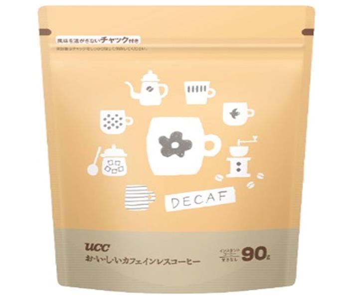 UCC おいしいカフェインレスコーヒー 90g×12本入×(2ケース)｜ 送料無料 インスタントコーヒー コーヒー カフェインレス