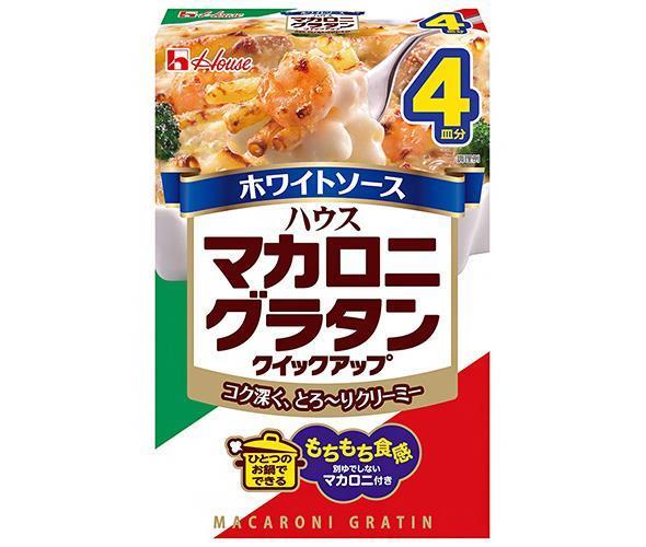 JANコード:4902402078662 原材料 【パスタ】マカロニ(国内製造)、(一部に小麦を含む)【ソースミックス】小麦粉、でんぷん、クリーミングパウダー、食塩、砂糖、ホエイパウダー、オニオンパウダー、酵母エキス、チーズパウダー、チキンエキス、香辛料、脱脂粉乳、ローストガーリックパウダー、チキン風調味料/調味料(アミノ酸等)、炭酸Ca、香料、乳化剤、香辛料抽出物、酸味料、(一部に乳成分・小麦・大豆・鶏肉を含む) 栄養成分 (100gあたり)エネルギー362.74kcal、たんぱく質10.4g、脂質4.82g、炭水化物69.45g、食塩相当量5.2g、ナトリウム2048.30mg 内容 カテゴリ：一般食品、ソースサイズ:165以下(g,ml) 賞味期間 (メーカー製造日より)19ヶ月 名称 グラタンミックス(マカロニつき) 保存方法 直射日光を避け、湿気が少なく涼しい場所で保存してください。 備考 製造者:ハウス食品株式会社大阪府東大阪市御厨栄町1-5-7 ※当店で取り扱いの商品は様々な用途でご利用いただけます。 御歳暮 御中元 お正月 御年賀 母の日 父の日 残暑御見舞 暑中御見舞 寒中御見舞 陣中御見舞 敬老の日 快気祝い 志 進物 内祝 %D御祝 結婚式 引き出物 出産御祝 新築御祝 開店御祝 贈答品 贈物 粗品 新年会 忘年会 二次会 展示会 文化祭 夏祭り 祭り 婦人会 %Dこども会 イベント 記念品 景品 御礼 御見舞 御供え クリスマス バレンタインデー ホワイトデー お花見 ひな祭り こどもの日 %Dギフト プレゼント 新生活 運動会 スポーツ マラソン 受験 パーティー バースデー 類似商品はこちらハウス食品 マカロニグラタン クイックアップ 5,086円ハウス食品 北海道グラタン 4皿分 164g×3,369円ハウス食品 北海道グラタン 4皿分 164g×5,972円ハウス食品 マカロニグラタン クイックアップ 2,116円ハウス食品 マカロニグラタン クイックアップ 3,466円ハウス食品 マカロニグラタン クイックアップ 2,926円ハウス食品 マカロニグラタン クイックアップ 3,466円ハウス食品 マカロニグラタン クイックアップ 5,086円日清ウェルナ マ・マー マカロニグラタンセット3,008円新着商品はこちら2024/5/28JAビバレッジ佐賀 うれしの茶 1L紙パック×2,451円2024/5/28JAビバレッジ佐賀 うれしの茶 1L紙パック×4,136円2024/5/28JAビバレッジ佐賀 みかん&パイン50 2002,970円ショップトップ&nbsp;&gt;&nbsp;カテゴリトップ&nbsp;&gt;&nbsp;一般食品ショップトップ&nbsp;&gt;&nbsp;カテゴリトップ&nbsp;&gt;&nbsp;一般食品2024/05/28 更新 類似商品はこちらハウス食品 マカロニグラタン クイックアップ 5,086円ハウス食品 北海道グラタン 4皿分 164g×3,369円ハウス食品 北海道グラタン 4皿分 164g×5,972円新着商品はこちら2024/5/28JAビバレッジ佐賀 うれしの茶 1L紙パック×2,451円2024/5/28JAビバレッジ佐賀 うれしの茶 1L紙パック×4,136円2024/5/28JAビバレッジ佐賀 みかん&パイン50 2002,970円