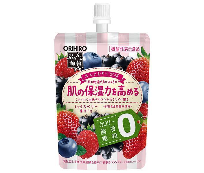 JANコード:4571157258942 原材料 エリスリトール(アメリカ製造)、果汁(ストロベリー、ブラックカーラント、ブルーベリー、レッドラズベリー)、蒟蒻芋粉抽出物、蒟蒻粉/酸味料、ゲル化剤(増粘多糖類)、香料、グリセリン、塩化K、甘味料(アセスルファムK、アスパルテーム・L-フェニルアラニン化合物、スクラロース)、ムラサキトウモロコシ色素、グリセリン脂肪酸エステル 栄養成分 (130gあたり)熱量0kcal、たん白質0g、脂質0g、炭水化物8.6g(糖質8.3g(糖類0g )、食物繊維0.3g)、食塩相当量0〜0.5g 内容 カテゴリ：こんにゃくゼリー、スタンディング、菓子サイズ：165以下(g,ml) 賞味期間 (メーカー製造日より)11ヶ月 名称 生菓子(ゼリー) 保存方法 直射日光、高温多湿をさけ、涼しい所で保存してください。 備考 製造者：オリヒロブランデュ株式会社群馬県高崎市下大島町613 ※当店で取り扱いの商品は様々な用途でご利用いただけます。 御歳暮 御中元 お正月 御年賀 母の日 父の日 残暑御見舞 暑中御見舞 寒中御見舞 陣中御見舞 敬老の日 快気祝い 志 進物 内祝 %D御祝 結婚式 引き出物 出産御祝 新築御祝 開店御祝 贈答品 贈物 粗品 新年会 忘年会 二次会 展示会 文化祭 夏祭り 祭り 婦人会 %Dこども会 イベント 記念品 景品 御礼 御見舞 御供え クリスマス バレンタインデー ホワイトデー お花見 ひな祭り こどもの日 %Dギフト プレゼント 新生活 運動会 スポーツ マラソン 受験 パーティー バースデー 類似商品はこちらオリヒロ ぷるんと蒟蒻Plus ミックスベリー12,819円オリヒロ ぷるんと蒟蒻Plus グレープフルー6,793円オリヒロ ぷるんと蒟蒻Plus グレープフルー12,819円オリヒロ ぷるんと蒟蒻ゼリー グレープ 1306,015円オリヒロ ぷるんと蒟蒻ゼリー マスカット 136,015円オリヒロ ぷるんと蒟蒻ゼリー ピーチ 130g6,015円オリヒロ ぷるんと蒟蒻ゼリー グレープ 13011,264円オリヒロ ぷるんと蒟蒻ゼリー マスカット 1311,264円オリヒロ ぷるんと蒟蒻ゼリー ピーチ 130g11,264円新着商品はこちら2024/5/31ドウシシャ ボバキャット ポッピングボバ パッ5,626円2024/5/31ドウシシャ ボバキャット ポッピングボバ パッ10,486円2024/5/31ドウシシャ ボバキャット ポッピングボバ スト5,626円ショップトップ&nbsp;&gt;&nbsp;カテゴリトップ&nbsp;&gt;&nbsp;お菓子&nbsp;&gt;&nbsp;ゼリーショップトップ&nbsp;&gt;&nbsp;カテゴリトップ&nbsp;&gt;&nbsp;お菓子&nbsp;&gt;&nbsp;ゼリー2024/06/01 更新 類似商品はこちらオリヒロ ぷるんと蒟蒻Plus ミックスベリー12,819円オリヒロ ぷるんと蒟蒻Plus グレープフルー6,793円オリヒロ ぷるんと蒟蒻Plus グレープフルー12,819円新着商品はこちら2024/5/31ドウシシャ ボバキャット ポッピングボバ パッ5,626円2024/5/31ドウシシャ ボバキャット ポッピングボバ パッ10,486円2024/5/31ドウシシャ ボバキャット ポッピングボバ スト5,626円