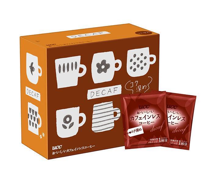 UCC おいしいカフェインレスコーヒー ワンドリップコーヒー コク深め (7g×50P)×6箱入×(2ケース)｜ 送料無料 ucc ドリップコーヒー コーヒー 珈琲 インスタント
