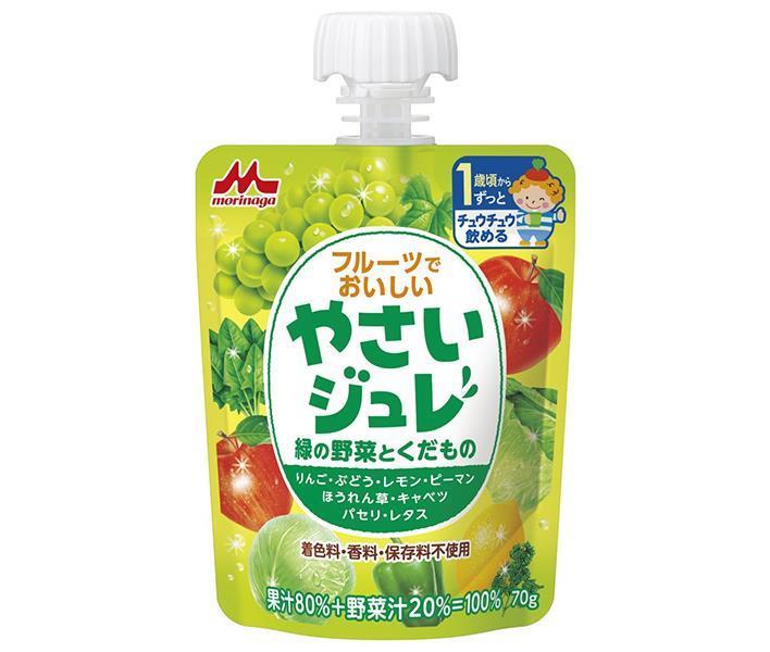 JANコード:4902720117111 原材料 果実(りんご(国産)、ぶどう、レモン)、野菜(ピーマン、ほうれん草、キャベツ、パセリ、レタス)、果糖ぶどう糖液糖、寒天/ゲル化剤(増粘多糖類) 栄養成分 (70g当たり)エネルギー40kcal、たんぱく質0.1g、脂質0g、炭水化物9.8g、食塩相当量0.018g、ショ糖0.5g 内容 カテゴリ：野菜、野菜ミックス、ゼリー飲料、パウチサイズ：165以下(g,ml) 賞味期間 (メーカー製造日より)15ヶ月 名称 ゼリー飲料 保存方法 高温・直射日光を避け保存してください。 備考 販売者：森永乳業株式会社東京都港区芝5-33-1 ※当店で取り扱いの商品は様々な用途でご利用いただけます。 御歳暮 御中元 お正月 御年賀 母の日 父の日 残暑御見舞 暑中御見舞 寒中御見舞 陣中御見舞 敬老の日 快気祝い 志 進物 内祝 %D御祝 結婚式 引き出物 出産御祝 新築御祝 開店御祝 贈答品 贈物 粗品 新年会 忘年会 二次会 展示会 文化祭 夏祭り 祭り 婦人会 %Dこども会 イベント 記念品 景品 御礼 御見舞 御供え クリスマス バレンタインデー ホワイトデー お花見 ひな祭り こどもの日 %Dギフト プレゼント 新生活 運動会 スポーツ マラソン 受験 パーティー バースデー 類似商品はこちら森永乳業 やさいジュレ 緑の野菜とくだもの 710,771円森永乳業 やさいジュレ 紫の野菜とくだもの 75,769円森永乳業 やさいジュレ 赤い野菜とくだもの 75,769円森永乳業 やさいジュレ 紫の野菜とくだもの 710,771円森永乳業 やさいジュレ 赤い野菜とくだもの 710,771円森永乳業 1食分の！やさいジュレ たっぷり緑黄5,769円森永乳業 1食分の！やさいジュレ 20種類の野5,769円森永乳業 やさいジュレ 黄色の野菜とくだもの 5,769円森永乳業 1食分の！やさいジュレ たっぷり緑黄10,771円新着商品はこちら2024/5/19伊藤園 ニッポンエール 山形県産さくらんぼ 53,164円2024/5/18伊藤園 お～いお茶 緑茶 330ml紙パック×2,309円2024/5/18伊藤園 お～いお茶 緑茶 330ml紙パック×3,851円ショップトップ&nbsp;&gt;&nbsp;カテゴリトップ&nbsp;&gt;&nbsp;ドリンク&nbsp;&gt;&nbsp;ゼリー飲料ショップトップ&nbsp;&gt;&nbsp;カテゴリトップ&nbsp;&gt;&nbsp;ドリンク&nbsp;&gt;&nbsp;ゼリー飲料2024/05/19 更新 類似商品はこちら森永乳業 やさいジュレ 緑の野菜とくだもの 710,771円森永乳業 やさいジュレ 紫の野菜とくだもの 75,769円森永乳業 やさいジュレ 赤い野菜とくだもの 75,769円新着商品はこちら2024/5/19伊藤園 ニッポンエール 山形県産さくらんぼ 53,164円2024/5/18伊藤園 お～いお茶 緑茶 330ml紙パック×2,309円2024/5/18伊藤園 お～いお茶 緑茶 330ml紙パック×3,851円