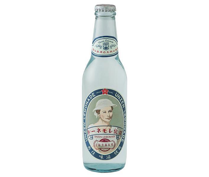 友桝飲料 温泉(うんぜん)レモネード 330ml瓶×24本入｜ 送料無料 サイダー ソーダ 炭酸 スパークリング 温泉 レモネード レモンのサムネイル