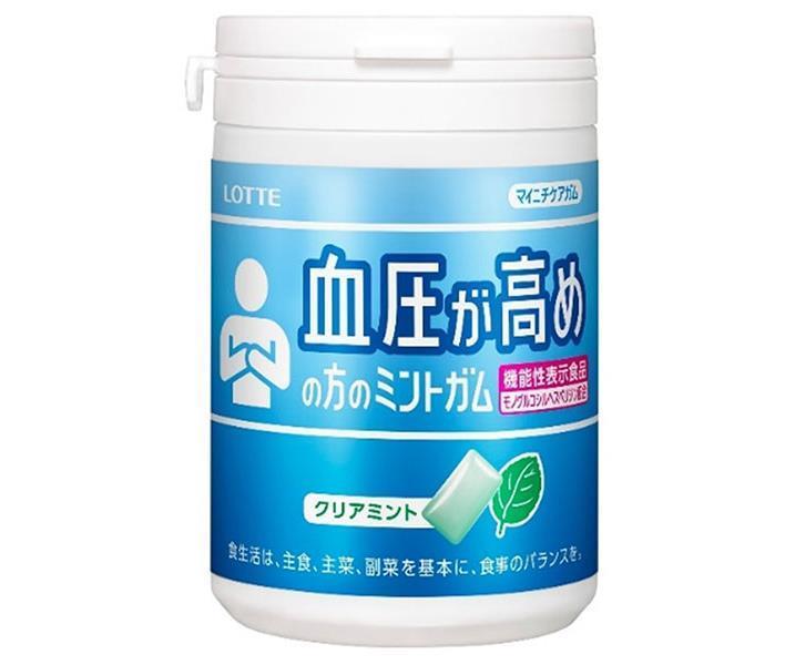 ロッテ マイニチケアガム 血圧が高めの方のミントガム スリムボトル【機能性表示食品】 125g×6個入｜ ..