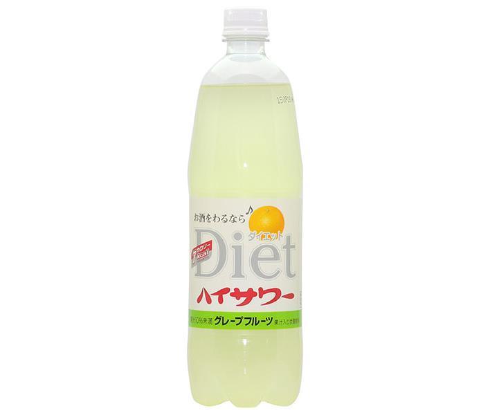 博水社 ダイエットハイサワー グレープフルーツ 1000mlペットボトル×15本入｜ 送料無料 炭酸飲料 割り..