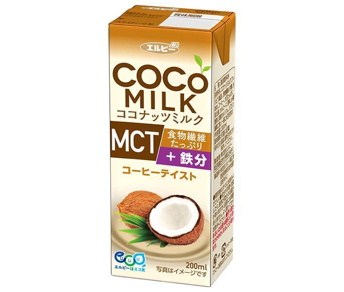 エルビー COCO MILK(ココミルク) コーヒーテイスト 200ml紙パック×24本入｜ 送料無 ...