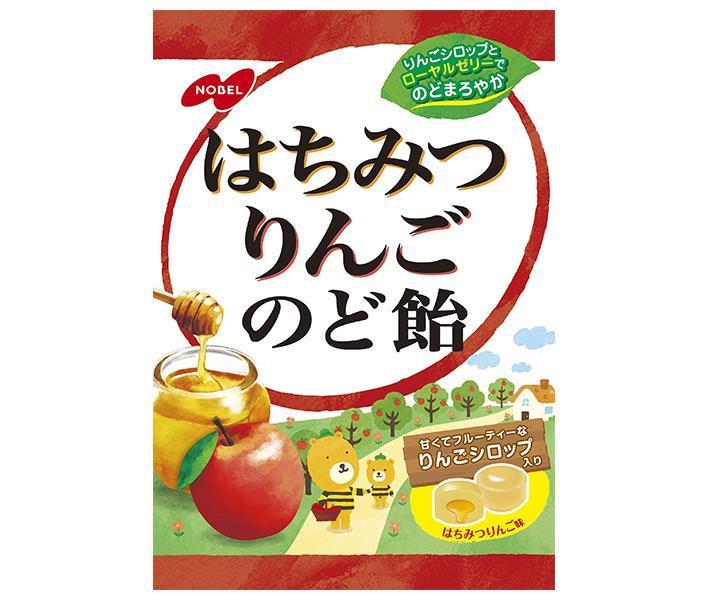 ノーベル製菓 はちみつりんごのど飴 110g×6個入×(2ケース)｜ 送料無料 飴 キャンディー りんご のど飴