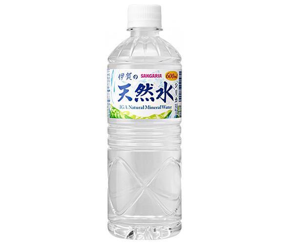 サンガリア 伊賀の天然水 600mlペットボトル 24本入｜ 送料無料 天然水 ミネラルウォーター 水 シリカ シリカ水