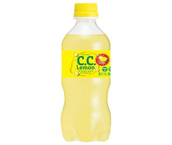 サントリー C.C.レモン【自動販売機用】 430mlペットボトル×24本入×(2ケース)｜ 送料無料 ccレモン 炭酸飲料 自販機 PET