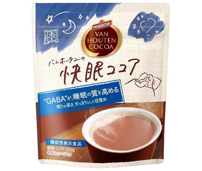 片岡物産 バンホーテンの快眠ココア 100g×12袋入×(2ケース)｜ 送料無料 嗜好品 インスタント 調整ココア 粉末ドリンク