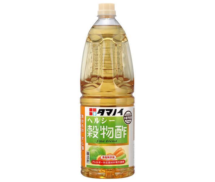 タマノイ酢 ヘルシー穀物酢 食塩無添加タイプ 1.8Lペットボトル×6本入｜ 送料無料 調味料 PET 穀物酢 食塩無添加