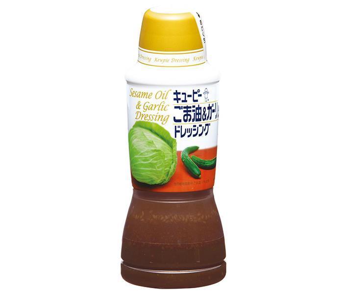 キューピー ごま油＆ガーリックドレッシング 380mlペットボトル×12(6×2)本入｜ 送料無料 調味料 食品 ドレッシング PET