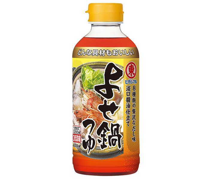 ヒガシマル醤油 よせ鍋つゆ 3倍濃縮 400mlペットボトル×12本入｜ 送料無料 一般食品 調味料 つゆ 鍋スープ