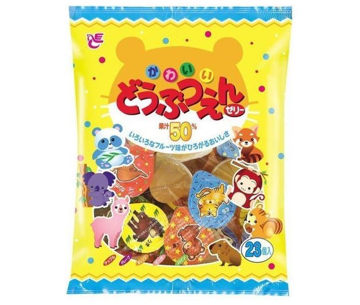 【送料無料・メーカー/問屋直送品・代引不可】エースベーカリー どうぶつえんゼリー 23個×16袋入｜ お菓子 おやつ ゼリー フルーツのサムネイル