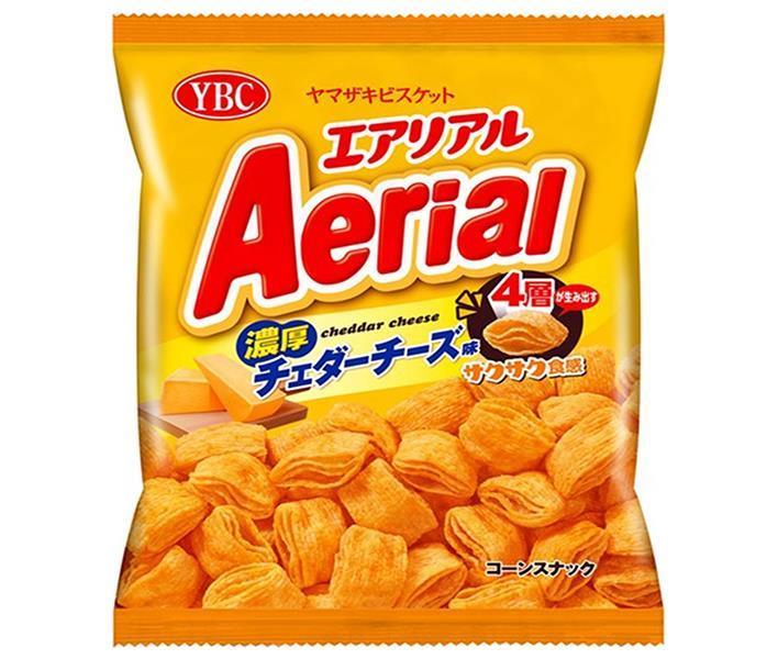 【送料無料・メーカー/問屋直送品・代引不可】ヤマザキビスケット エアリアル 濃厚チェダーチーズ味 65g×12袋入｜ お菓子 Aerial スナック菓子 チーズのサムネイル