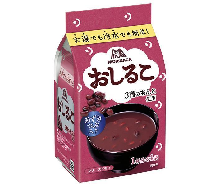 森永製菓 おしるこ 72g(18g×4袋)×20袋入｜ 送料無料 ホット インスタント つぶあん こしあん